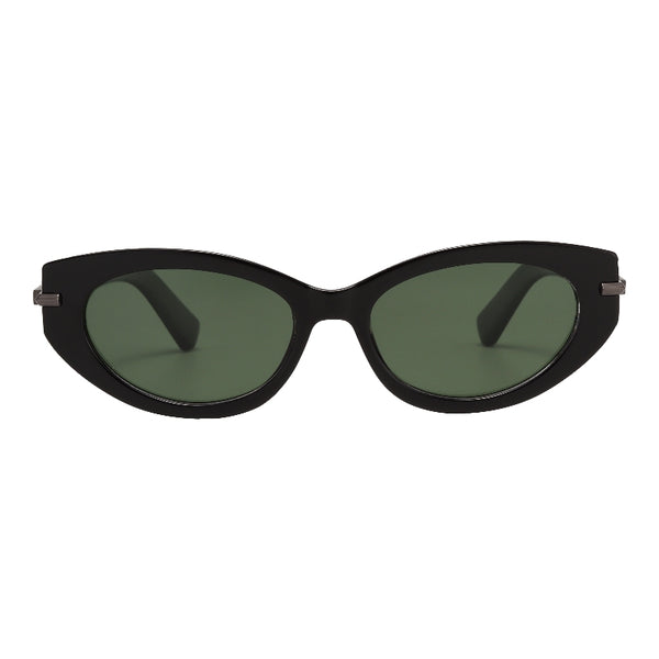 L0127 - Gloss Black Green Lens