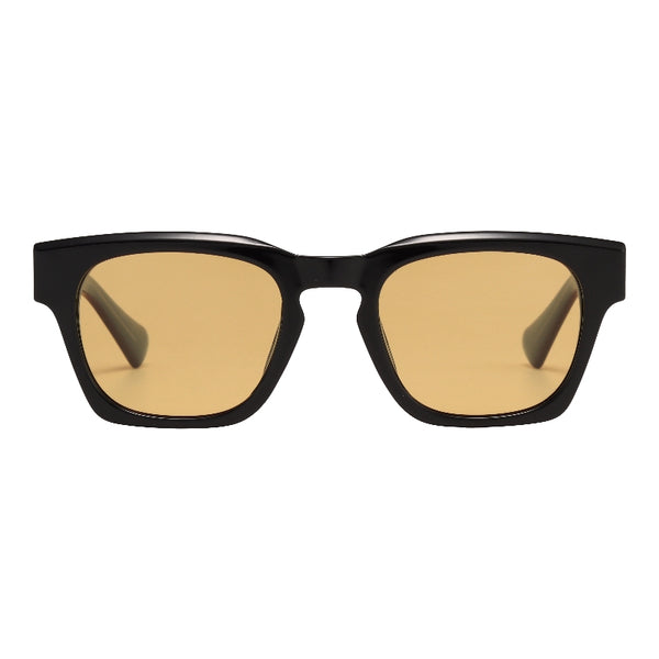 L0158 - Gloss Black Amber Lens