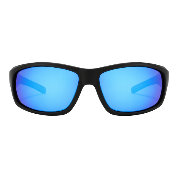 L0188 - Matte Black Blue Mirror