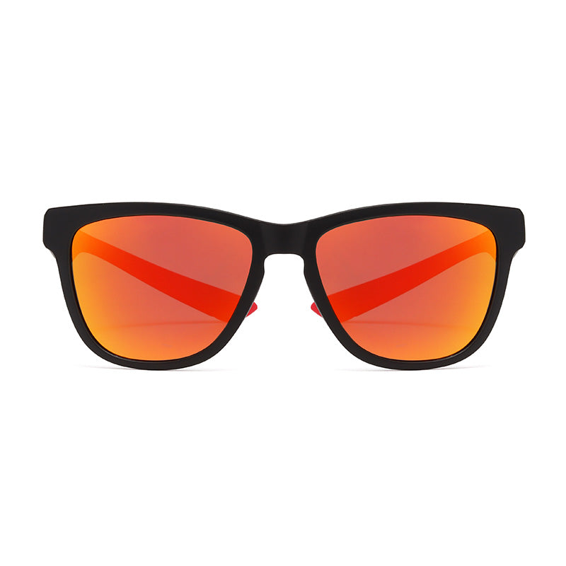 L0119 - Matte Black Red Mirror