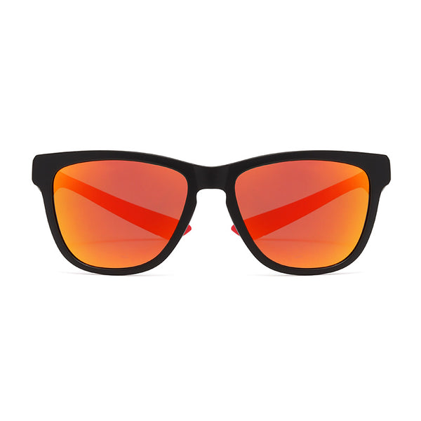 L0119 - Matte Black Red Mirror