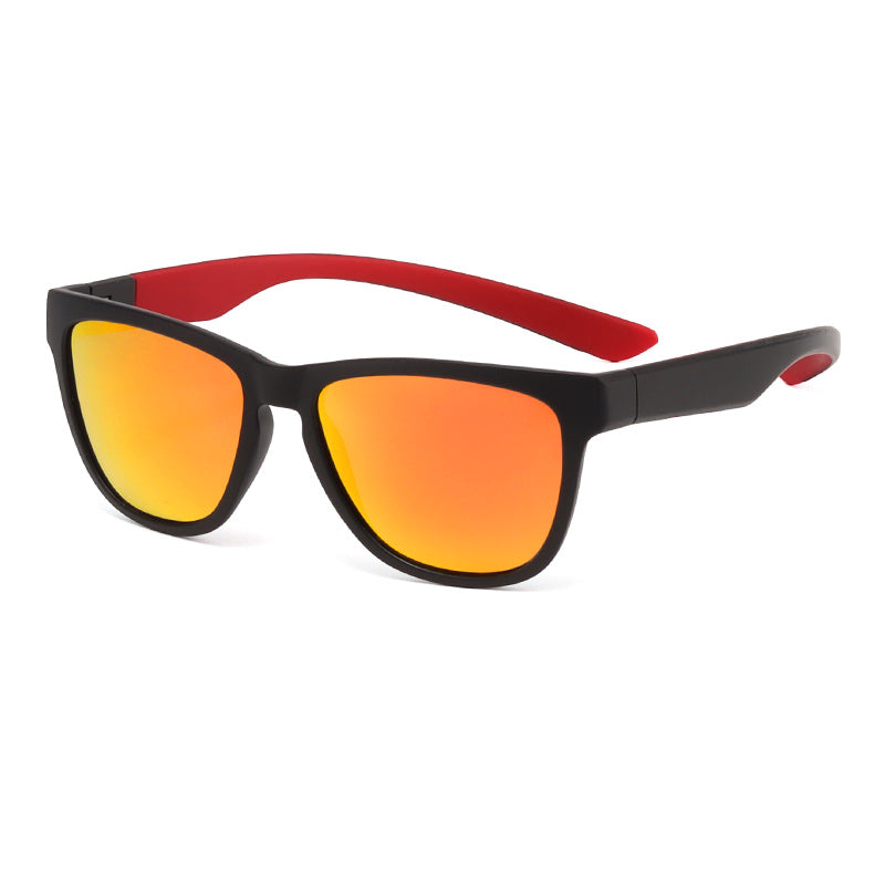 L0119 - Matte Black Red Mirror