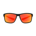 L0123 - Matte Black Red Mirror