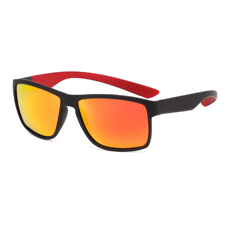 L0123 - Matte Black Red Mirror