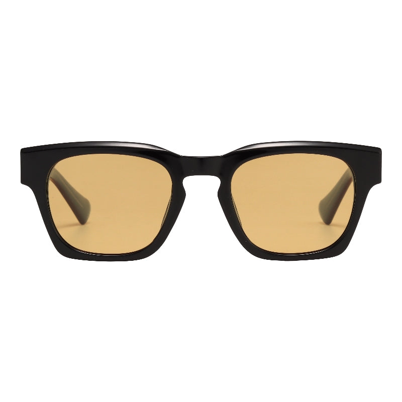 L0158 - Gloss Black Amber Lens