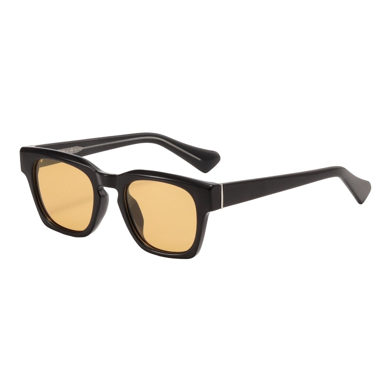 L0158 - Gloss Black Amber Lens