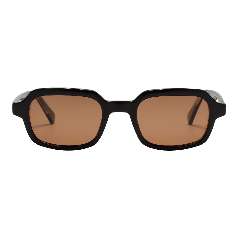L0166 - Gloss Black Brown Lens