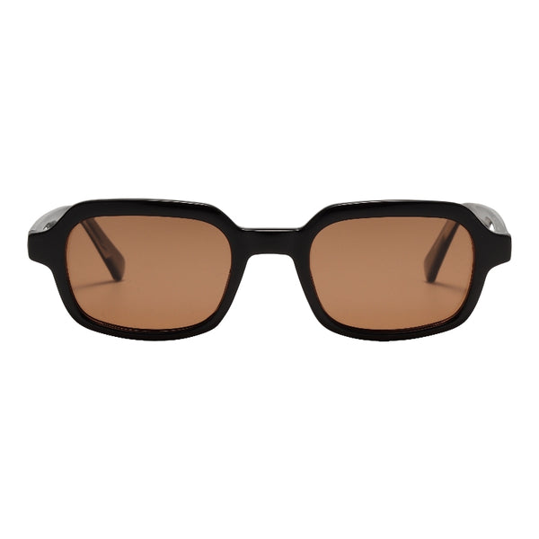 L0166 - Gloss Black Brown Lens