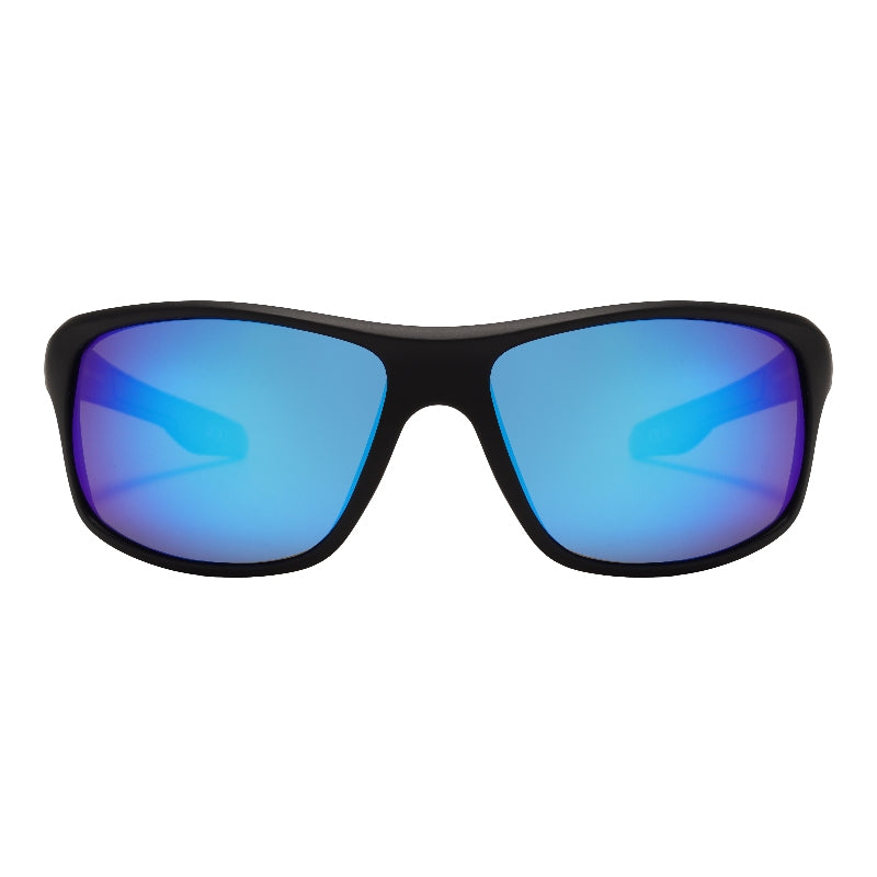 L0184 - Matte Black Blue Mirror