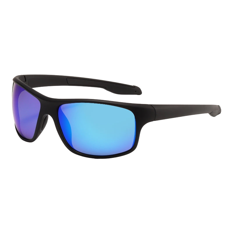 L0184 - Matte Black Blue Mirror