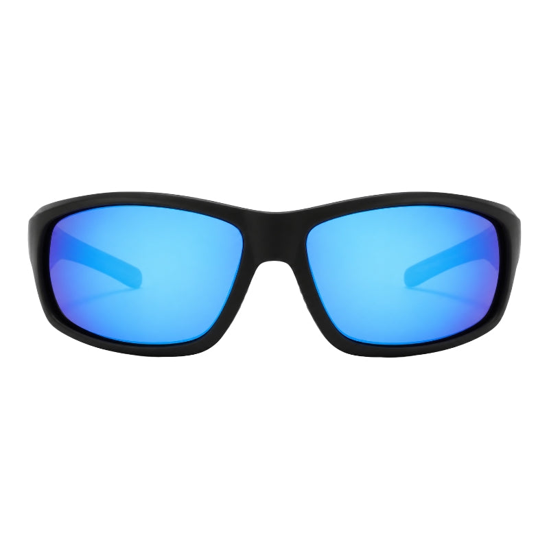 L0188 - Matte Black Blue Mirror