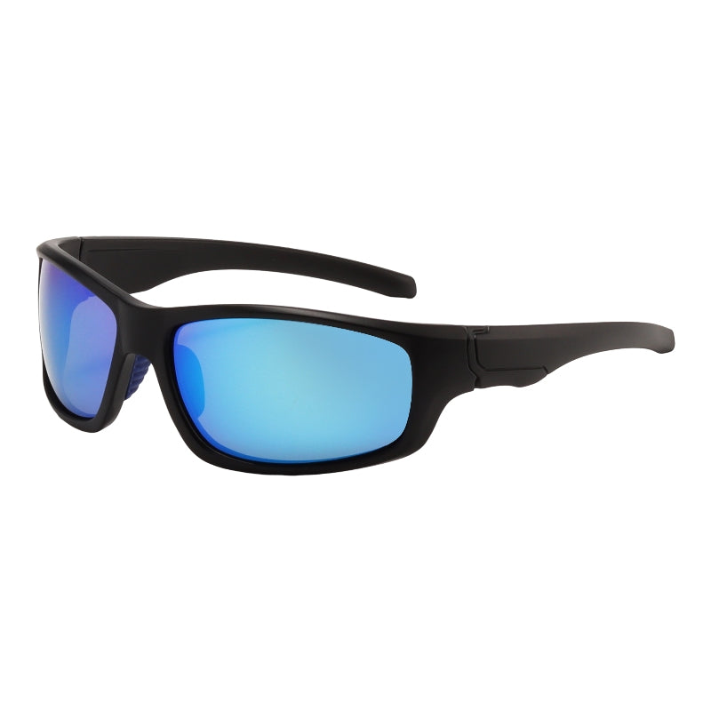 L0188 - Matte Black Blue Mirror
