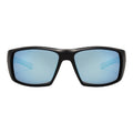 L0196 - Matte Black Ice Blue Mirror