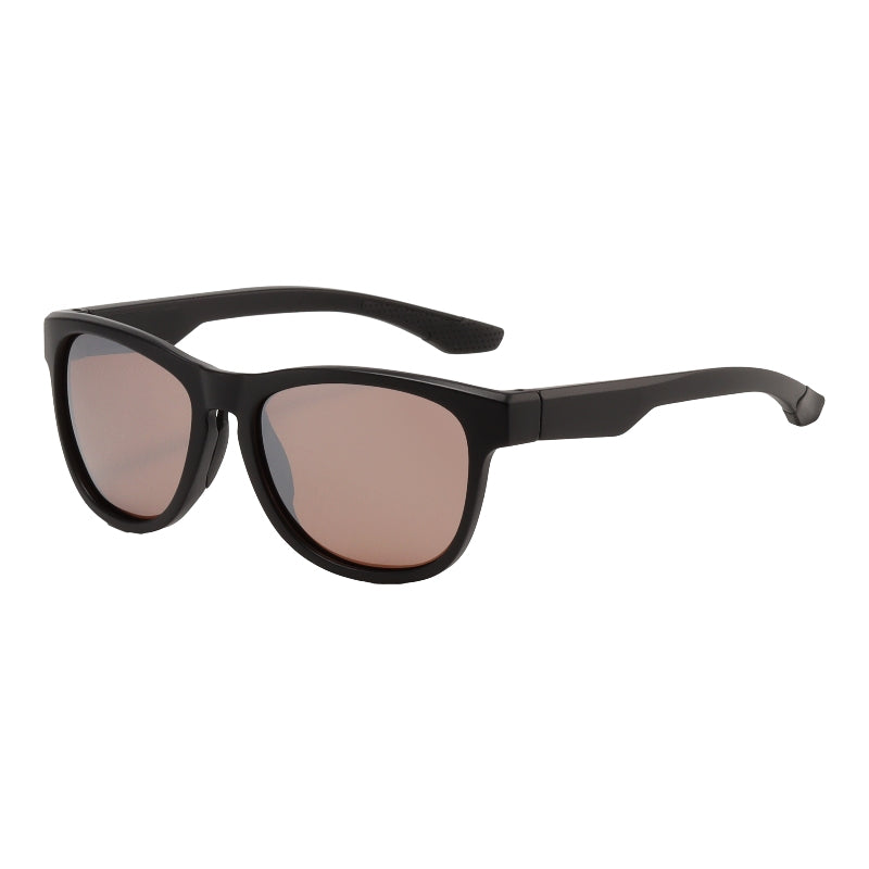 L0198 - Matte Black Brown Mirror